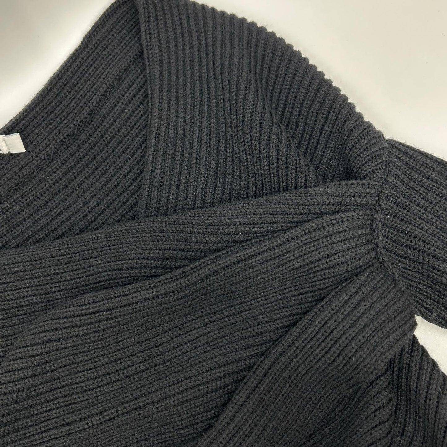 Christian Dior クリスチャンディオール ブラック カシュクール クロスデザイン オフショルダー ウールニットトップス トップス