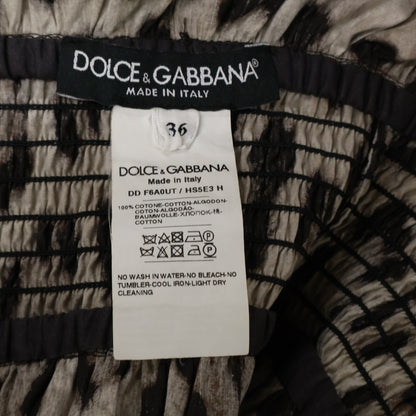 DOLCE&GABBANA ドルチェアンドガッバーナ 【美品/国内正規】F6A0UT HS5E3 レオパード柄 オフショルダー ドレス/ ワンピース