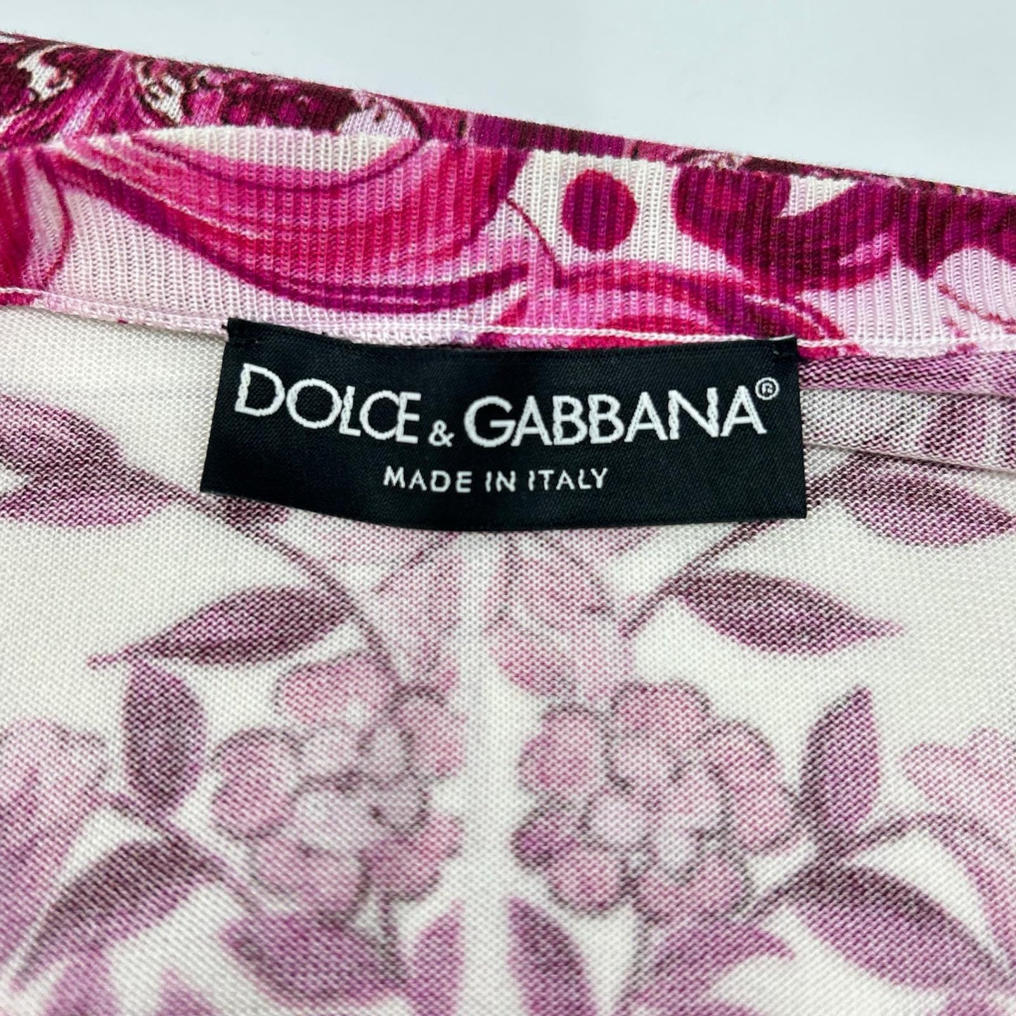 DOLCE&GABBANA ドルチェアンドガッバーナ 【国内正規】FXL28T マヨルカプリント シルク100％ ニット カーディガン トップス
