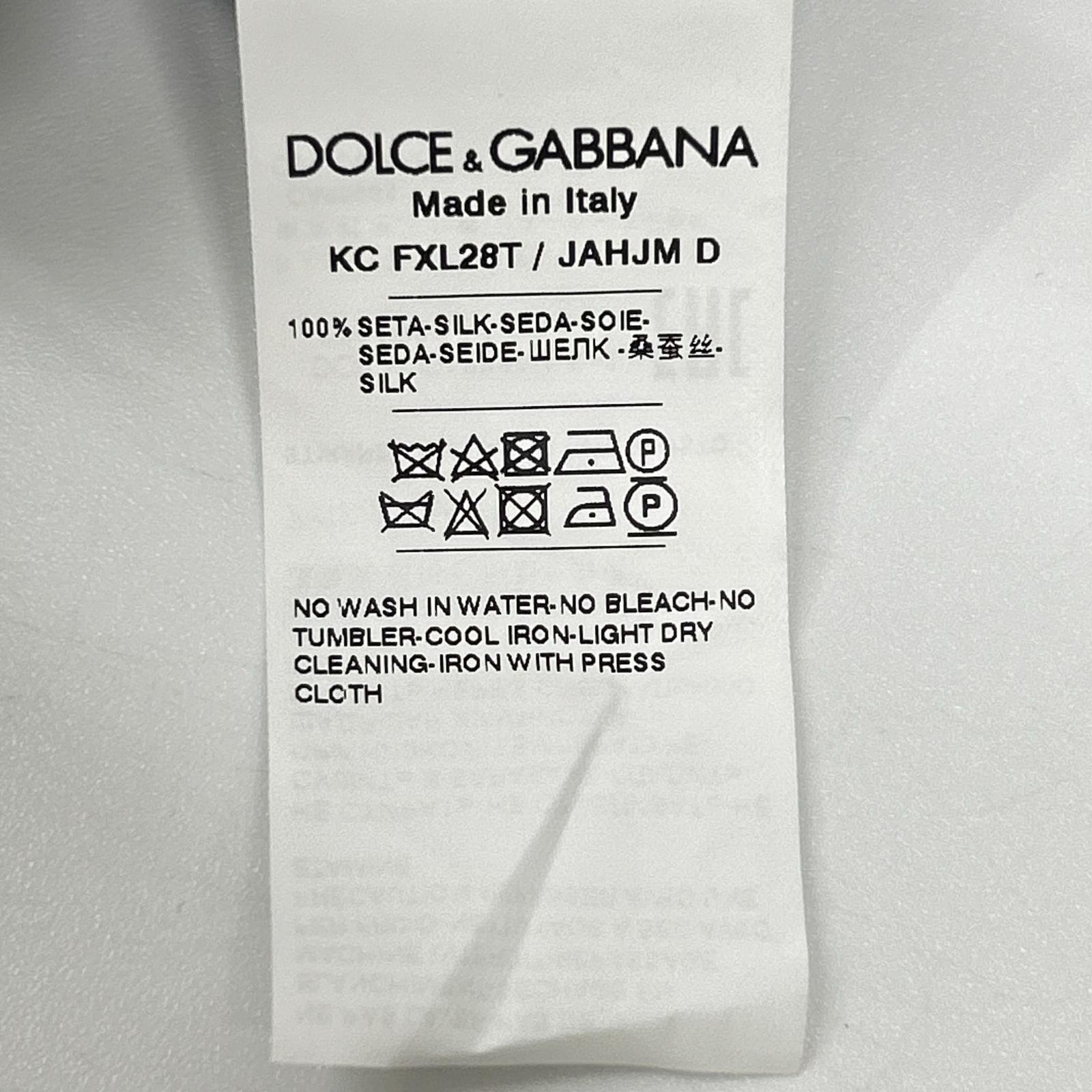DOLCE&GABBANA ドルチェアンドガッバーナ 【国内正規】FXL28T マヨルカプリント シルク100％ ニット カーディガン トップス