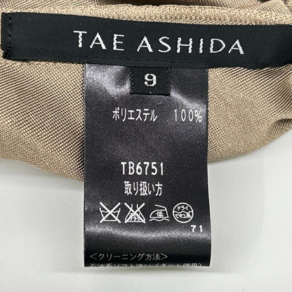 TAE ASHIDA タエアシダ TB6751 メタリックゴールド ノースリーブ ホルダーネックトップス トップス