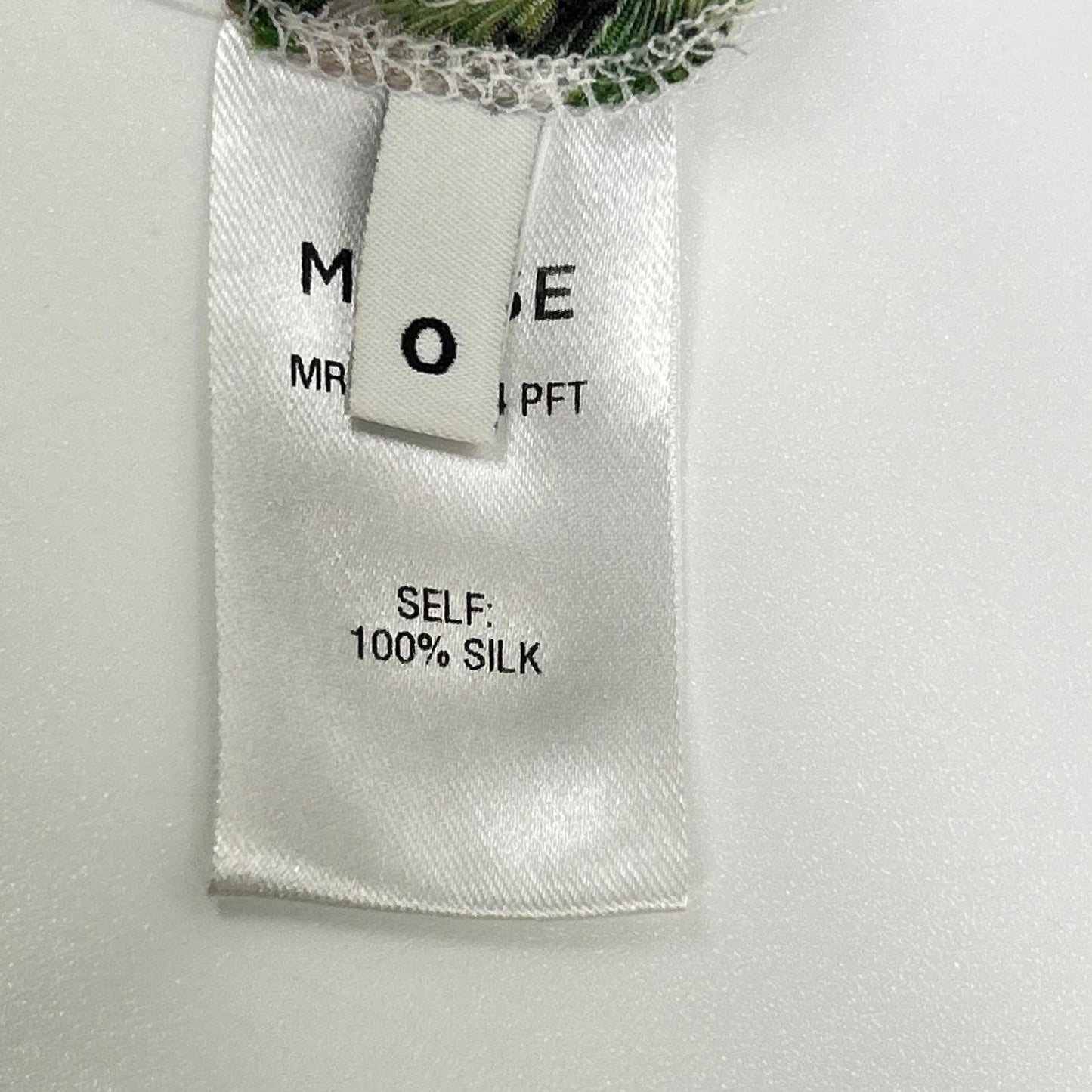 MONSE モンス マルチカラー シルク ボタニカルパッチワーク ワンショルダー ワンピース トップス