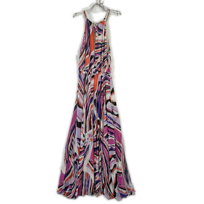 EMILIO PUCCI エミリオプッチ パープル系 総柄 チェーンベルト付きノースリーブ ワンピース ワンピース