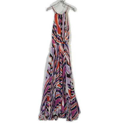 EMILIO PUCCI エミリオプッチ パープル系 総柄 チェーンベルト付きノースリーブ ワンピース ワンピース