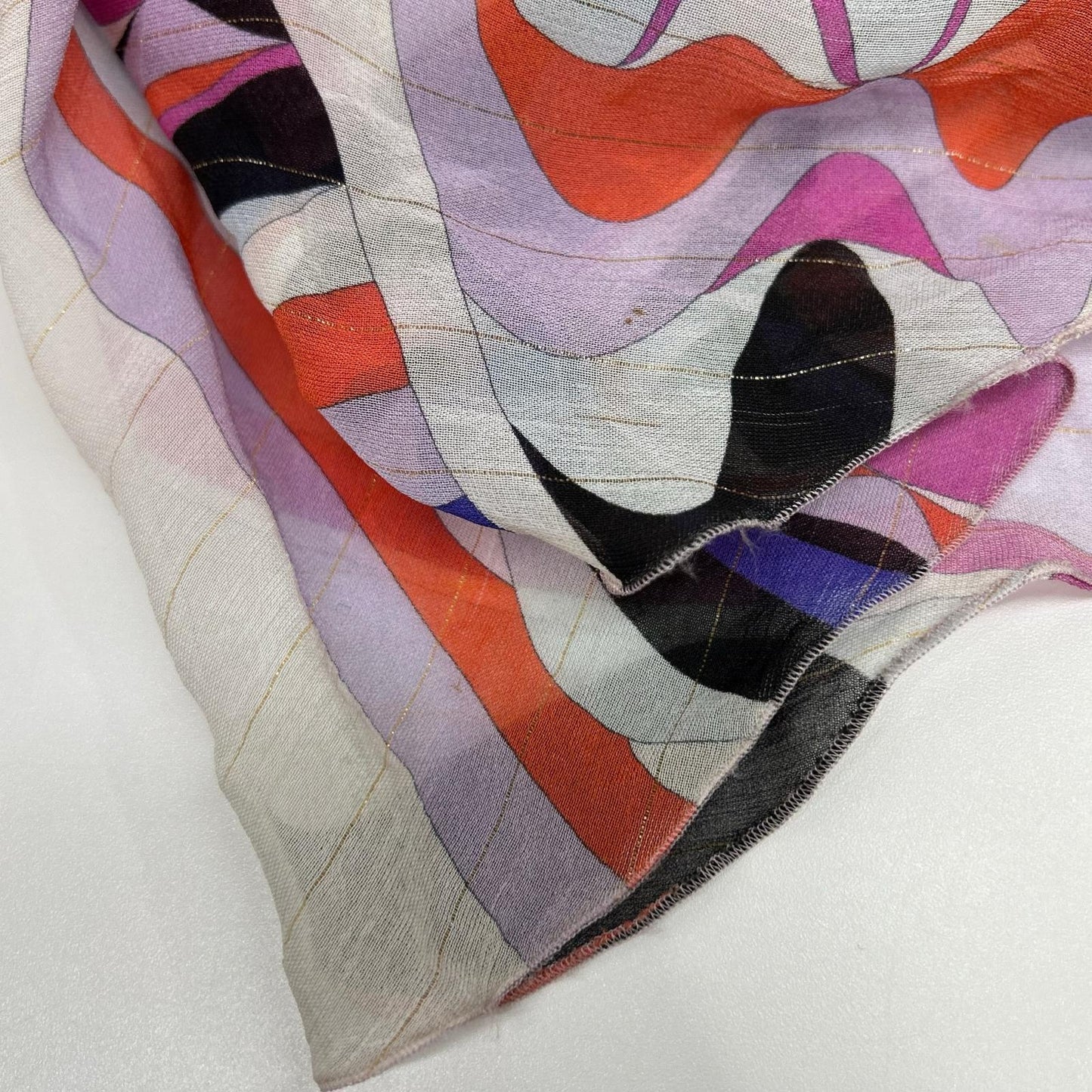 EMILIO PUCCI エミリオプッチ パープル系 総柄 チェーンベルト付きノースリーブ ワンピース ワンピース