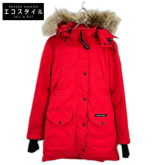 CANADA GOOSE カナダグース 6550L レッド Trillium Parka ファー付きフード ダウンジャケット ジャケット