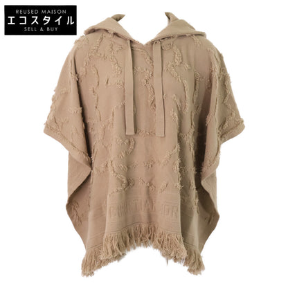 Christian Dior クリスチャンディオール 【美品/国内正規】014C10AM034 カシミヤ混 フリンジ フーディポンチョ ジャケット