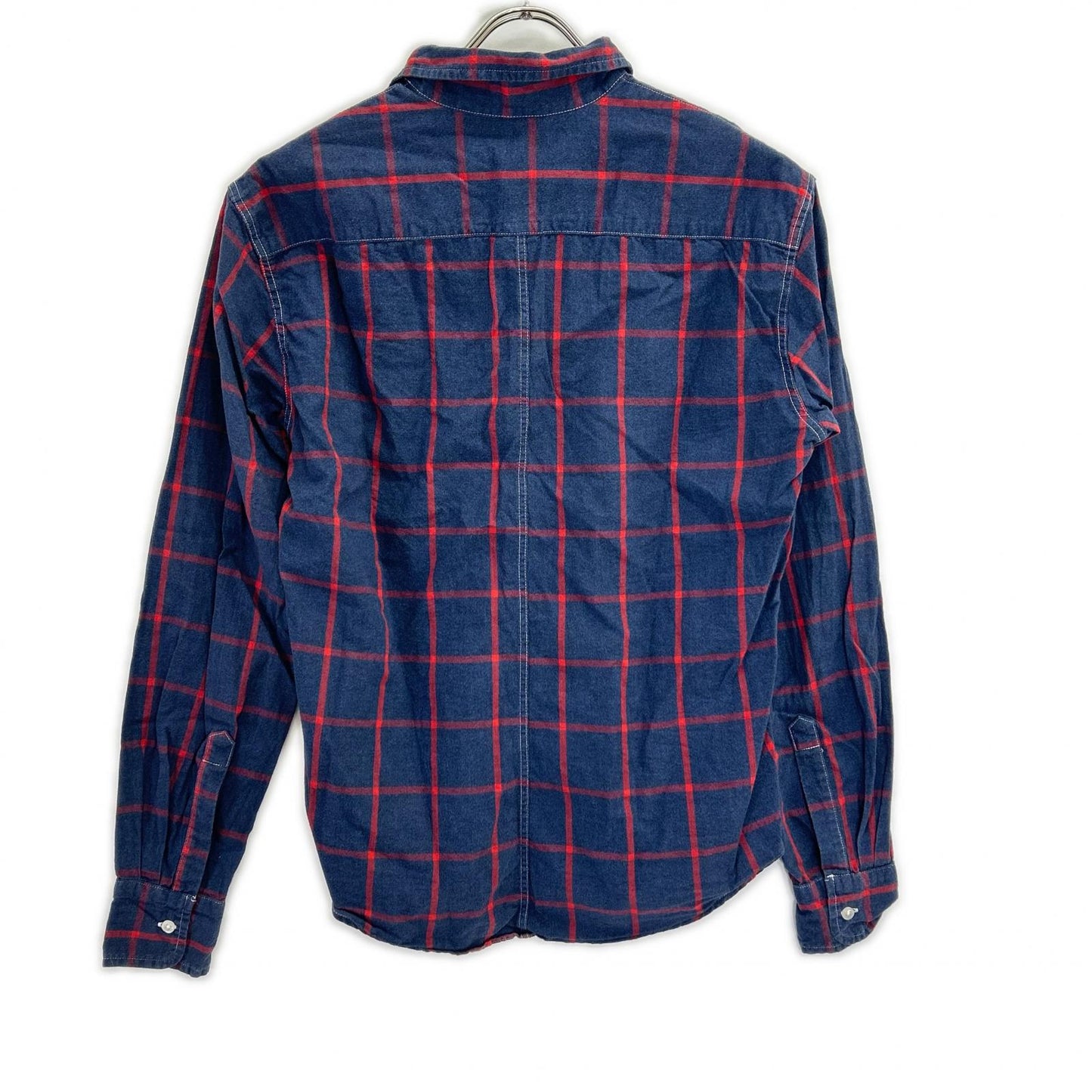 Frank&Eileen フランクアンドアイリーン ネイビー×レッド PAUL コットン チェック シャツ トップス