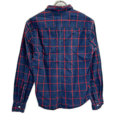 Frank&Eileen フランクアンドアイリーン ネイビー×レッド PAUL コットン チェック シャツ トップス