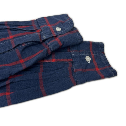 Frank&Eileen フランクアンドアイリーン ネイビー×レッド PAUL コットン チェック シャツ トップス