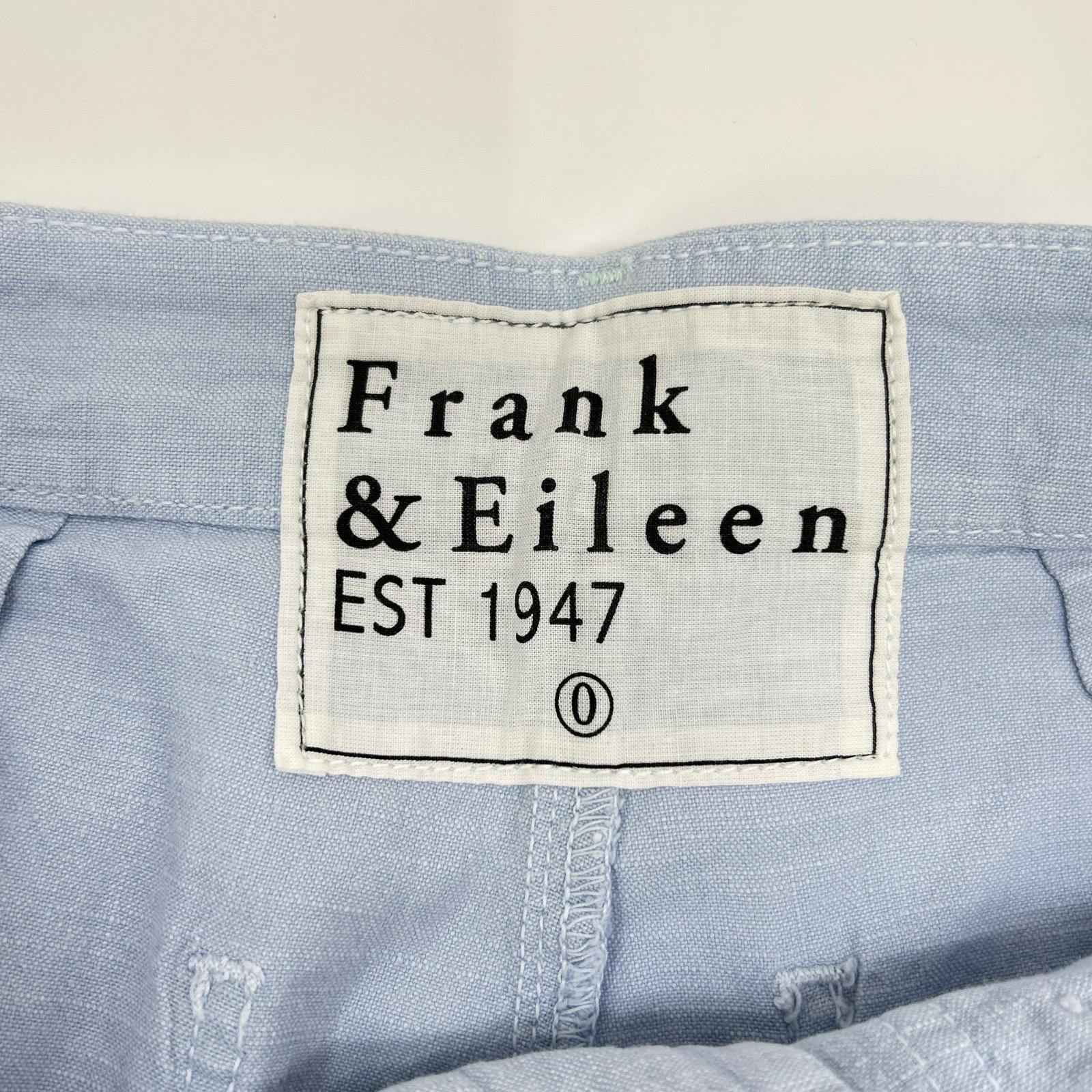Frank&Eileen フランクアンドアイリーン ブルー jameson リネン混 ベイカーパンツ ボトムス