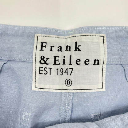 Frank&Eileen フランクアンドアイリーン ブルー jameson リネン混 ベイカーパンツ ボトムス
