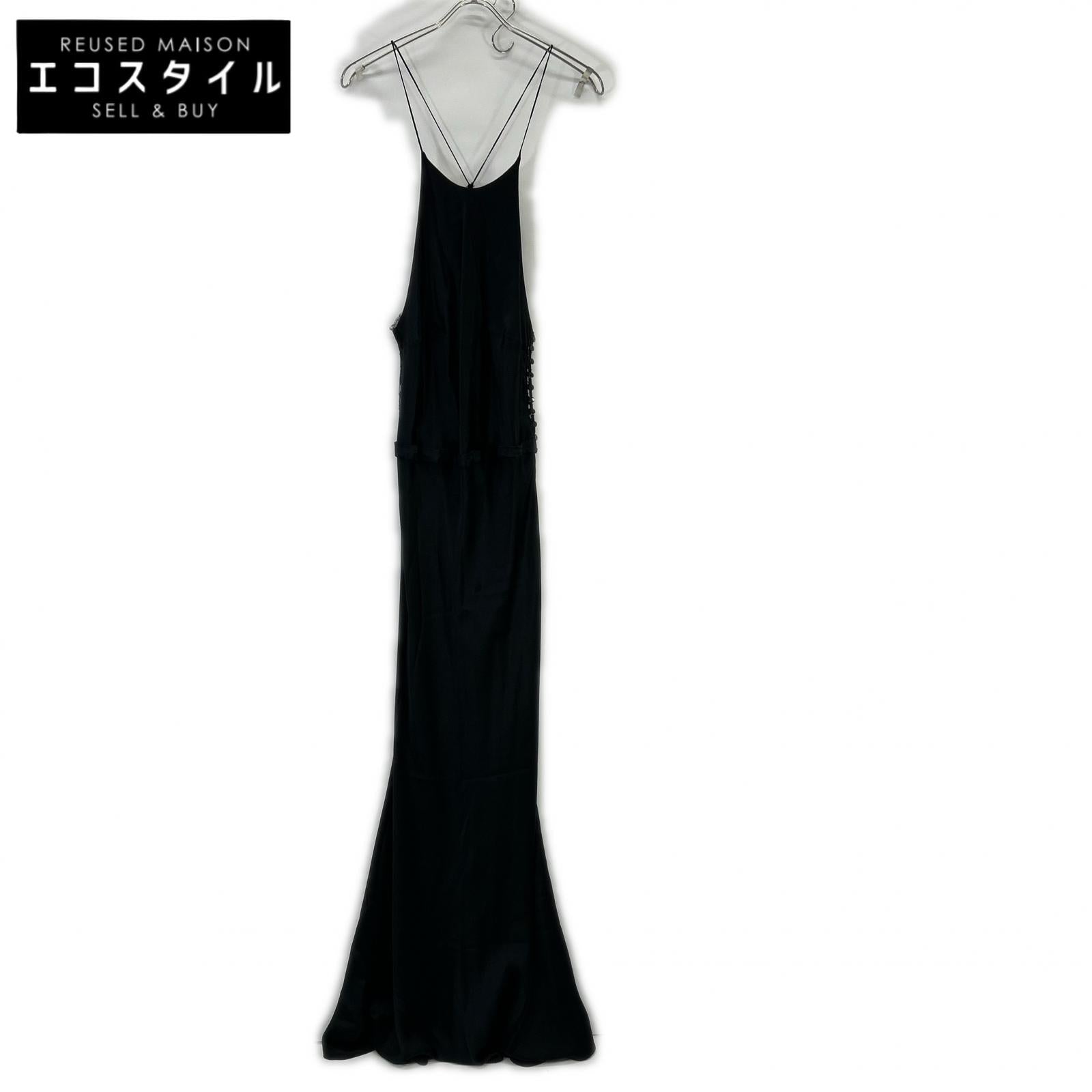 LAPERLA ラペルラ ブラック レース ノースリーブ ホルダーネックドレス ワンピース