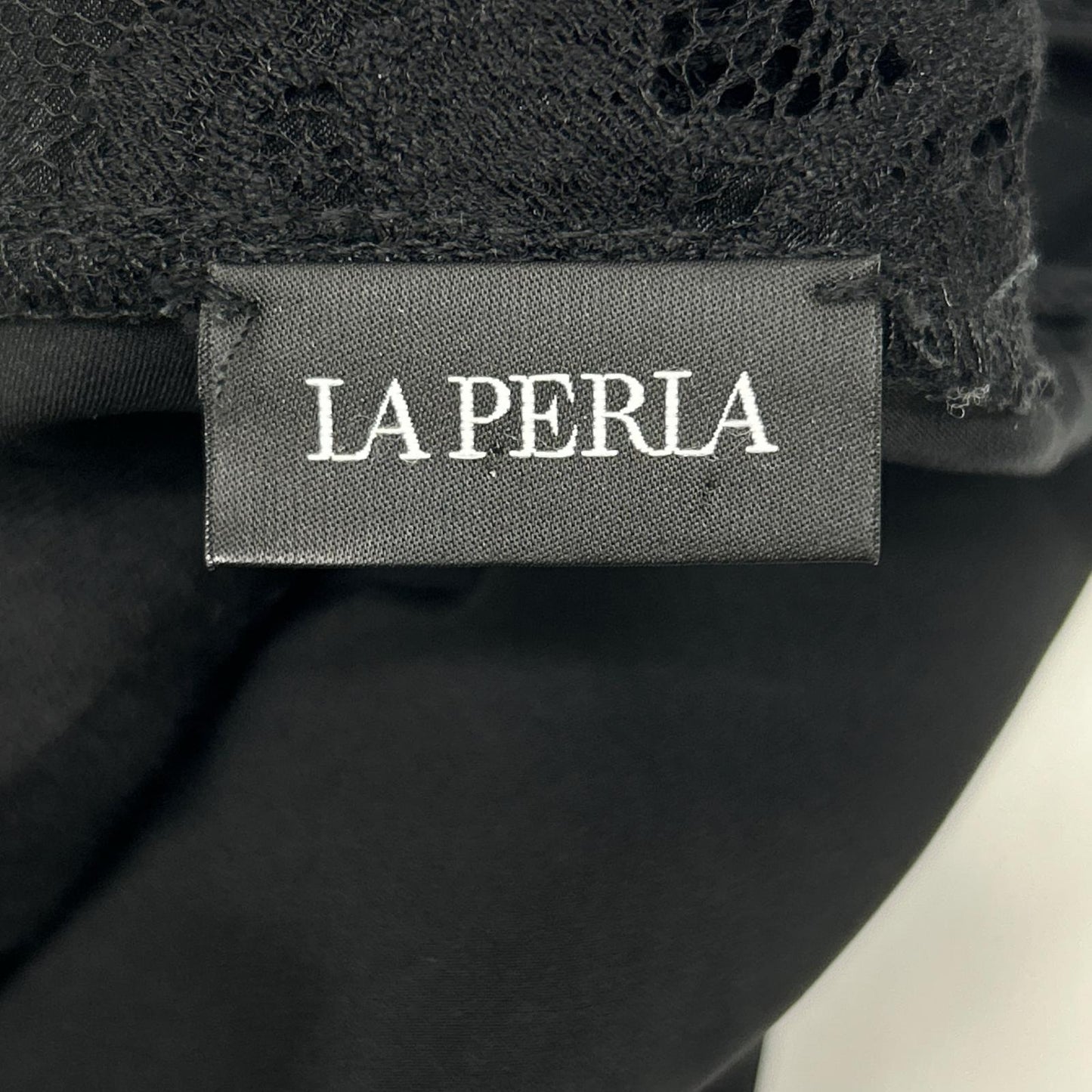 LAPERLA ラペルラ ブラック レース ノースリーブ ホルダーネックドレス ワンピース