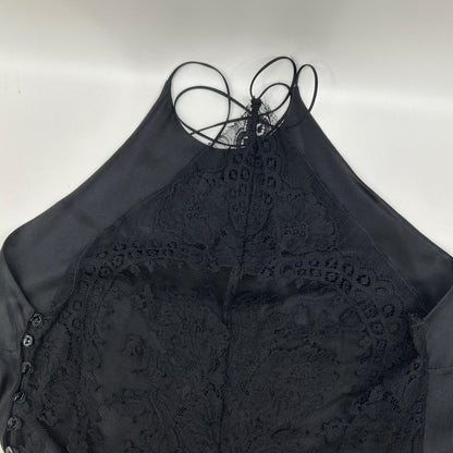 LAPERLA ラペルラ ブラック レース ノースリーブ ホルダーネックドレス ワンピース