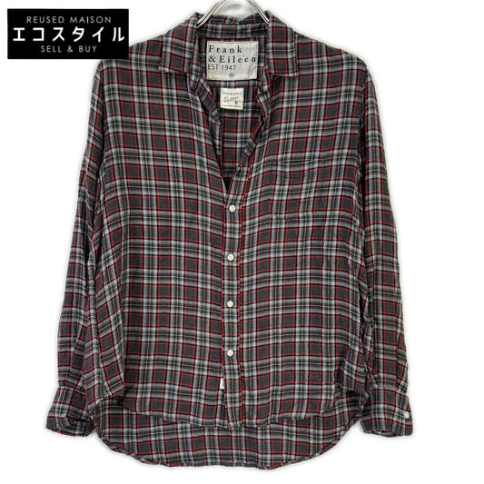 Frank&Eileen フランクアンドアイリーン グレー×レッド EILEEN タータンチェック シャツ トップス