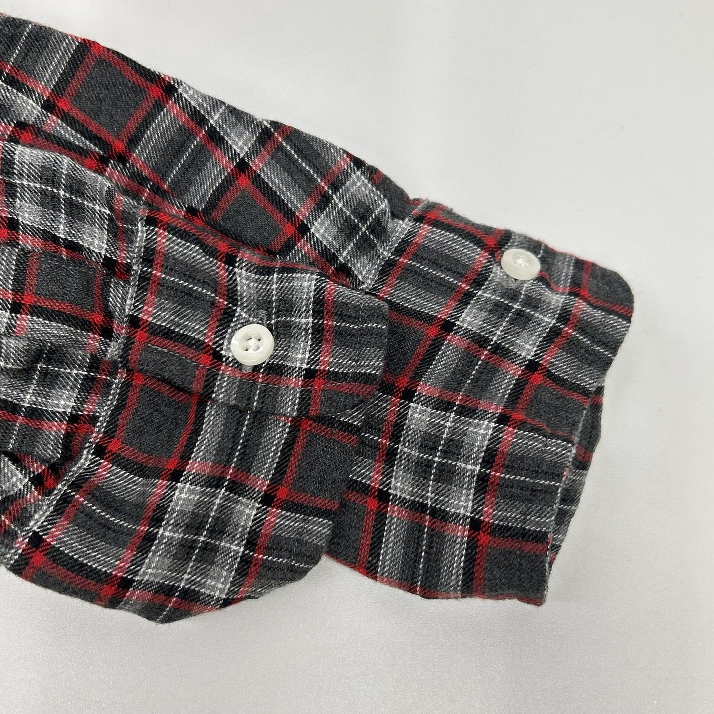 Frank&Eileen フランクアンドアイリーン グレー×レッド EILEEN タータンチェック シャツ トップス