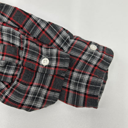 Frank&Eileen フランクアンドアイリーン グレー×レッド EILEEN タータンチェック シャツ トップス