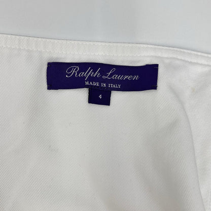 RalphLauren PURPLE LABEL ラルフローレン パープルレーベル ホワイト コットン オフショルダー ベアトップドレス ワンピース