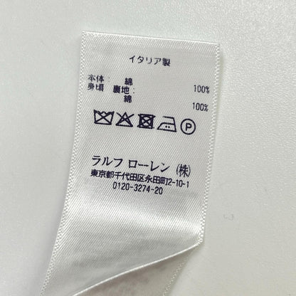 RalphLauren PURPLE LABEL ラルフローレン パープルレーベル ホワイト コットン オフショルダー ベアトップドレス ワンピース
