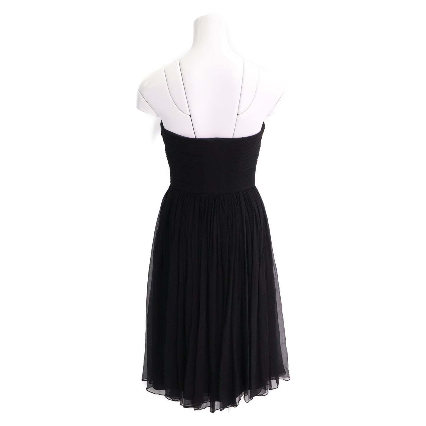 Christian Dior クリスチャンディオール 【国内正規】6C21647A1602 シルク ベアトップ シフォンドレス ワンピース