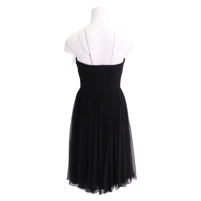 Christian Dior クリスチャンディオール 【国内正規】6C21647A1602 シルク ベアトップ シフォンドレス ワンピース