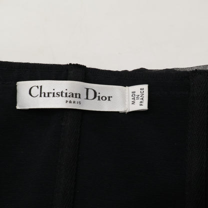 Christian Dior クリスチャンディオール 【国内正規】6C21647A1602 シルク ベアトップ シフォンドレス ワンピース