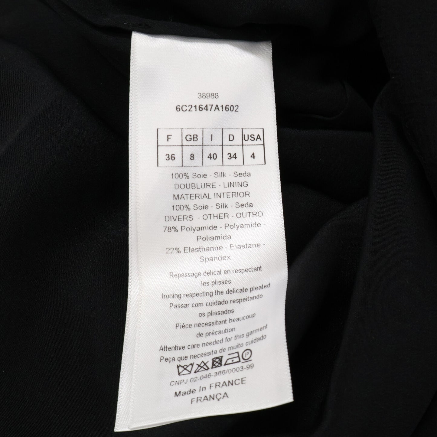 Christian Dior クリスチャンディオール 【国内正規】6C21647A1602 シルク ベアトップ シフォンドレス ワンピース