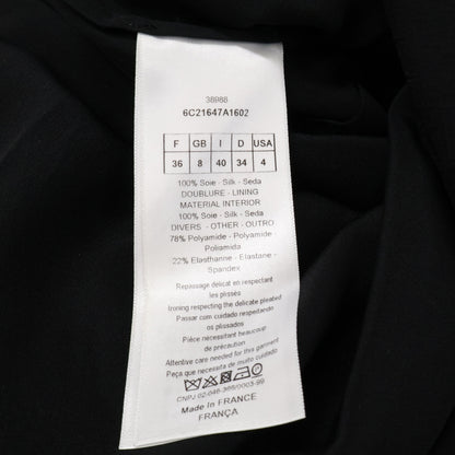 Christian Dior クリスチャンディオール 【国内正規】6C21647A1602 シルク ベアトップ シフォンドレス ワンピース