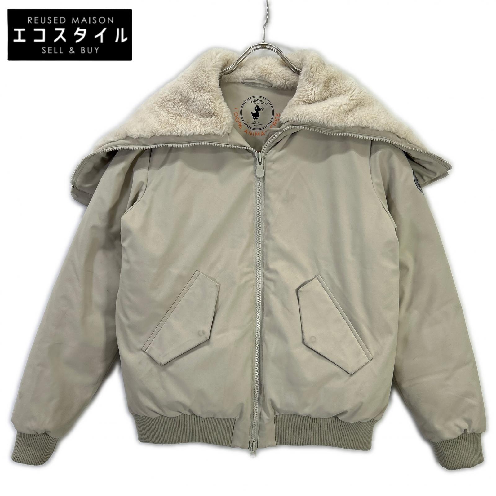 SAVE THE DUCK セイブザダック P31346W クリーム HISAE ボア ダウンジャケット ジャケット