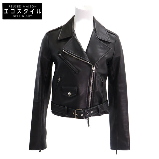 THE ROW The Row 【Domestic authentic】AC213 calfskin double-breasted biker jacket jacket