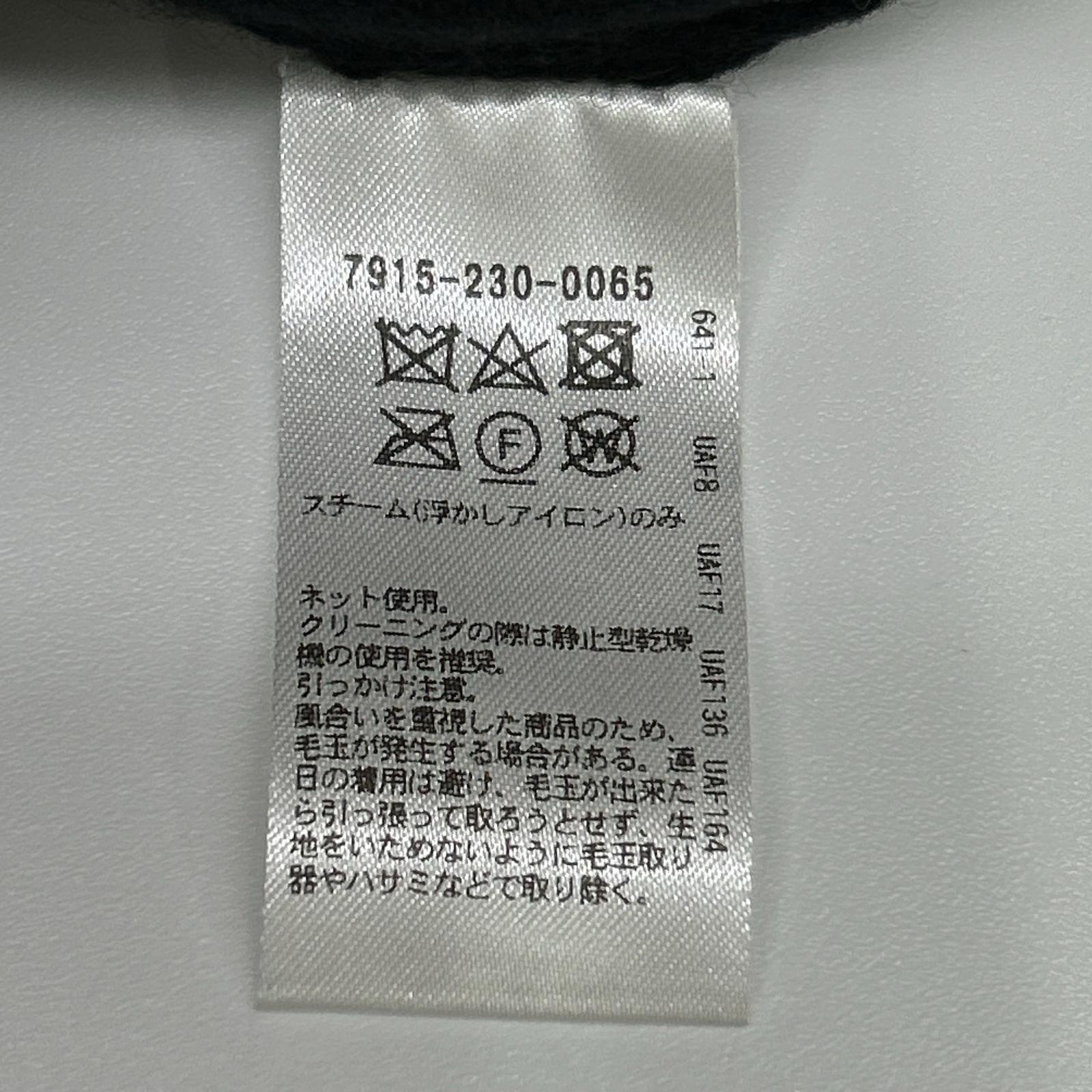 BLAMINK ブラミンク ブラック カシミヤシルク12Gクルーネックカーディガン トップス
