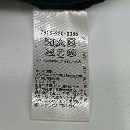BLAMINK ブラミンク ブラック カシミヤシルク12Gクルーネックカーディガン トップス