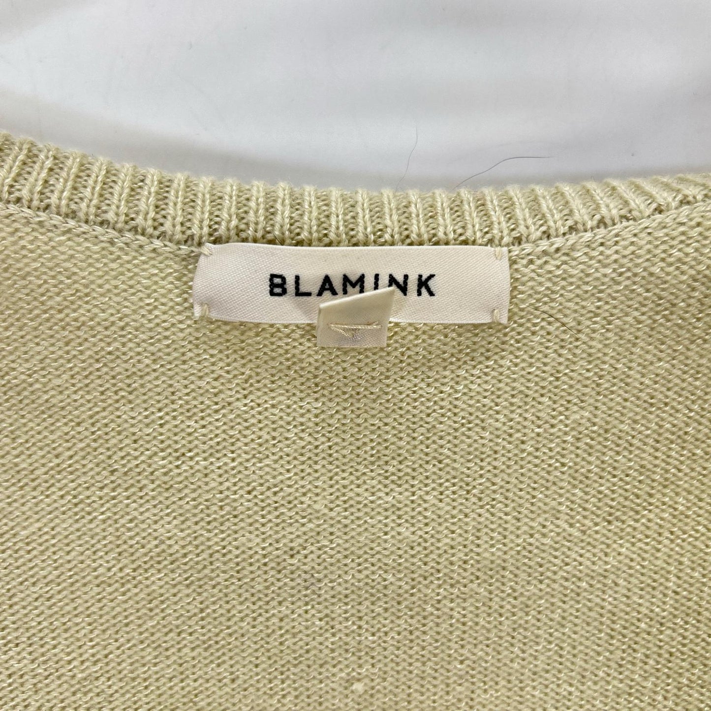 BLAMINK ブラミンク ピスタチオ カシミヤシルク12Gクルーネックカーディガン トップス