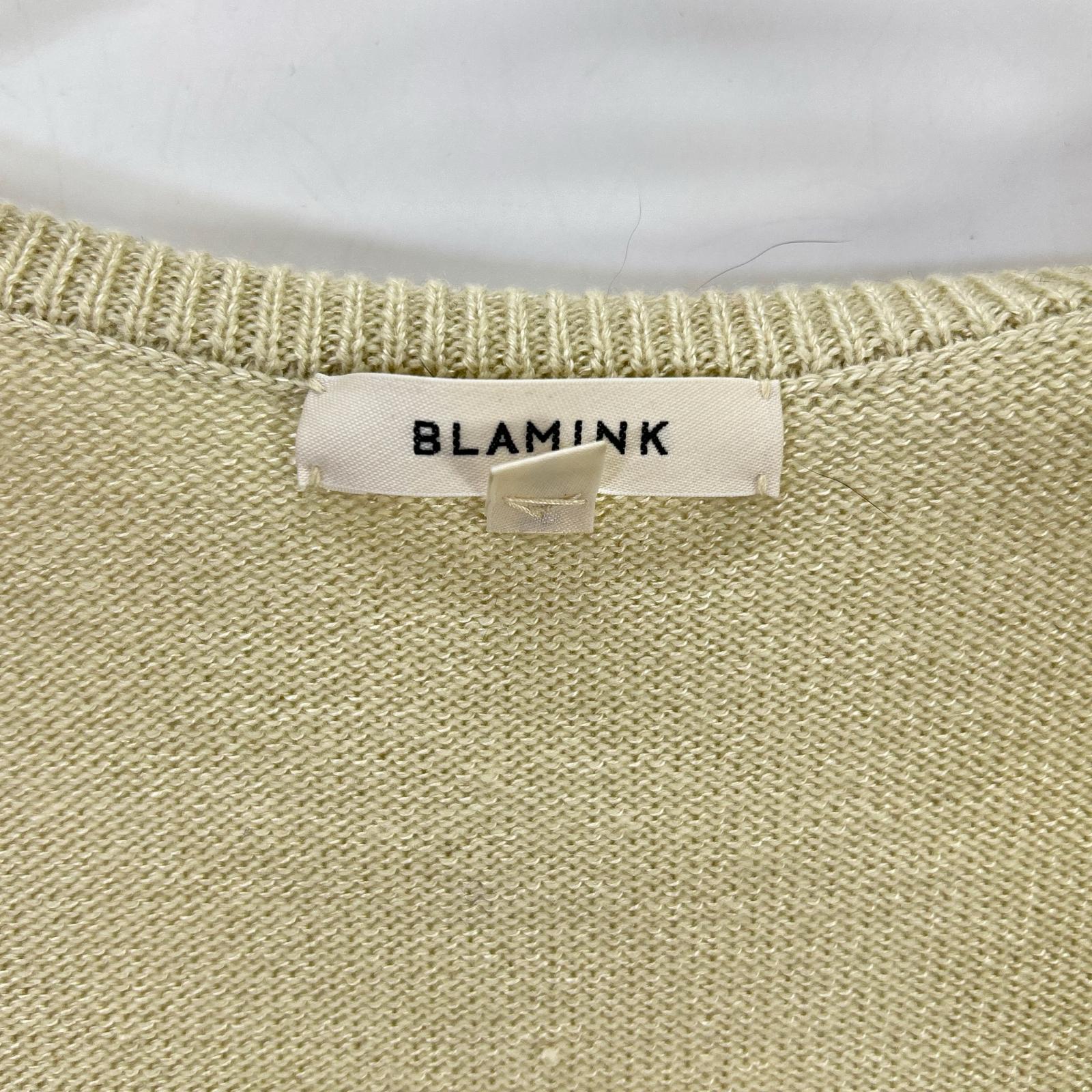 BLAMINK ブラミンク ピスタチオ カシミヤシルク12Gクルーネックカーディガン トップス