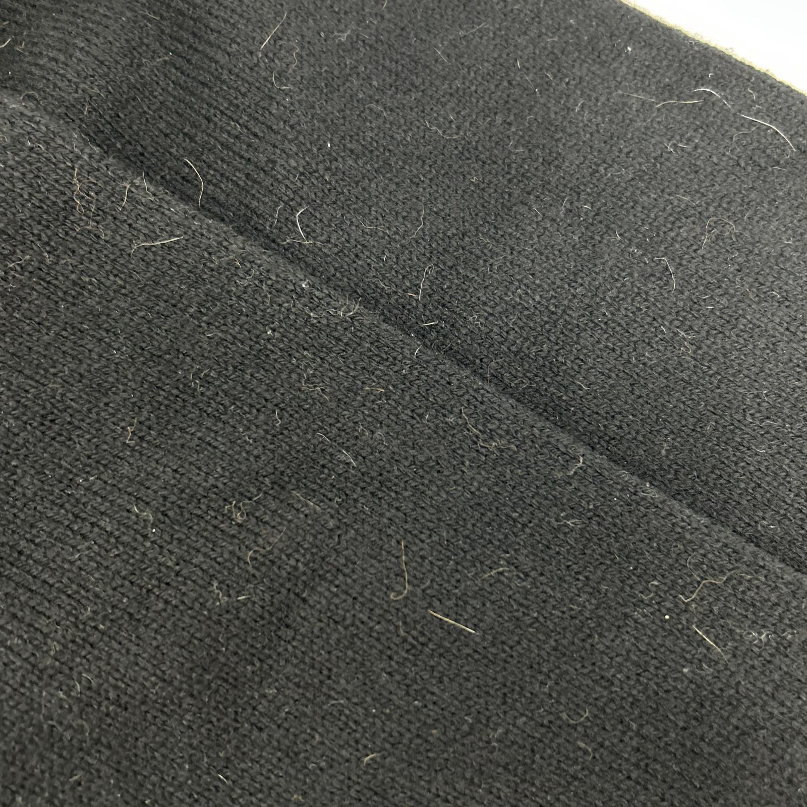 MargaretHowell マーガレットハウエル 22年 ブラック コットンウールカシミヤ ベースボールカラー ZIP カーディガン トップス