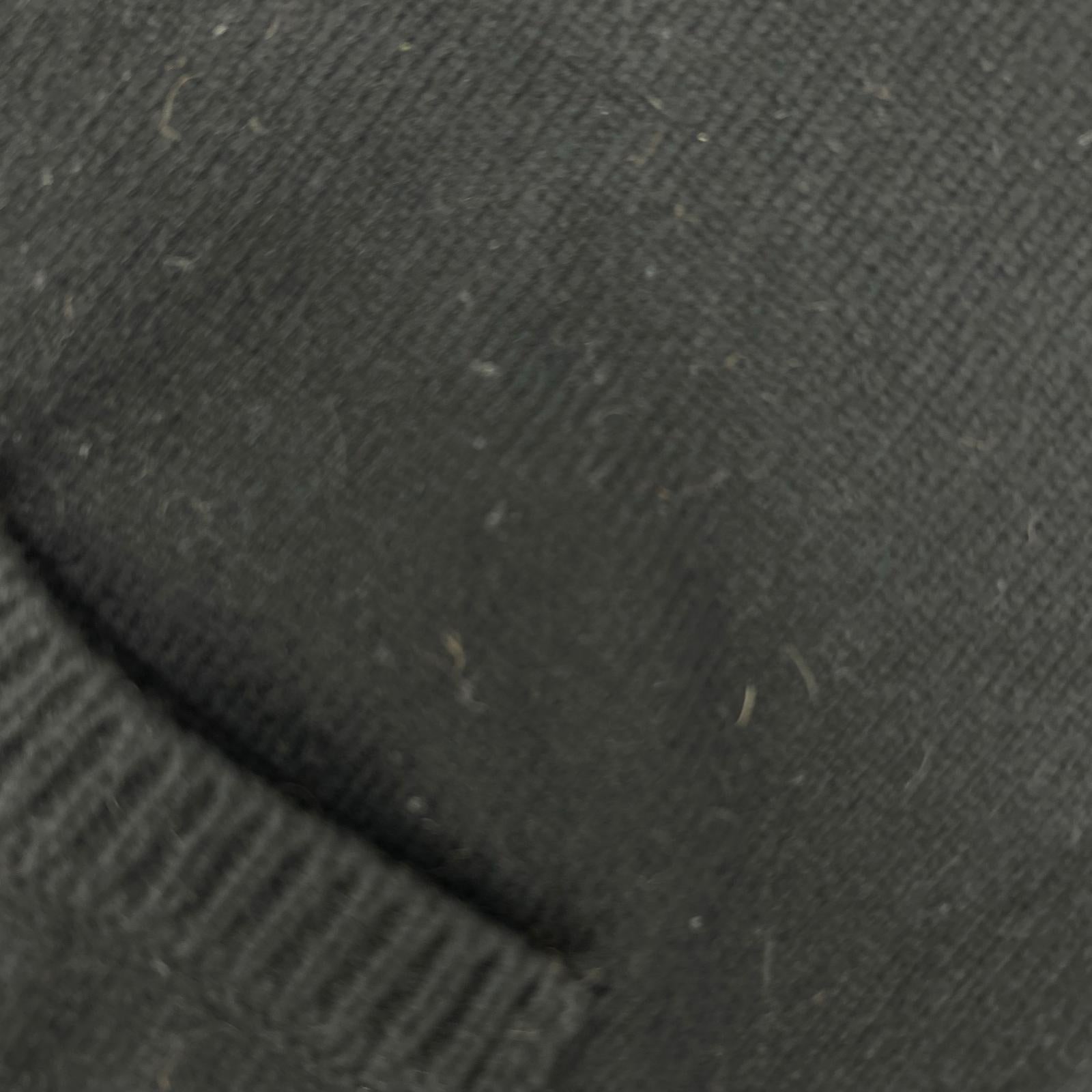 MargaretHowell マーガレットハウエル 22年 ブラック コットンウールカシミヤ ベースボールカラー ZIP カーディガン トップス
