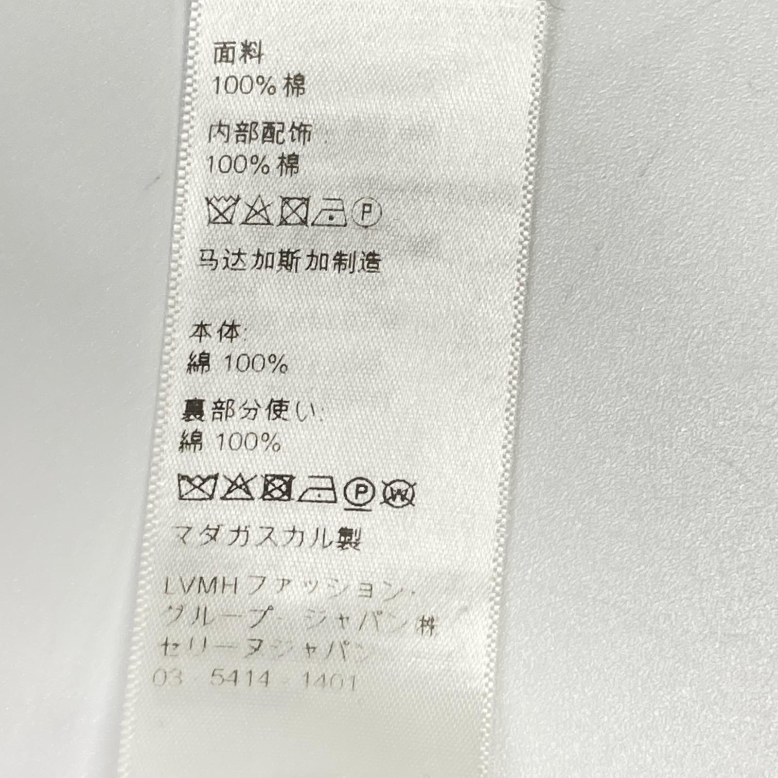 CELINE セリーヌ 20DO47562 ブルー ストライプ バンドカラー シャツ トップス