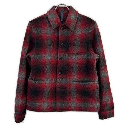 MONTEDORO モンテドーロ 63M603 M1124 220 レッド チェック カバーオール シャツジャケット ジャケット
