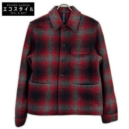MONTEDORO モンテドーロ 63M603 M1124 220 レッド チェック カバーオール シャツジャケット ジャケット