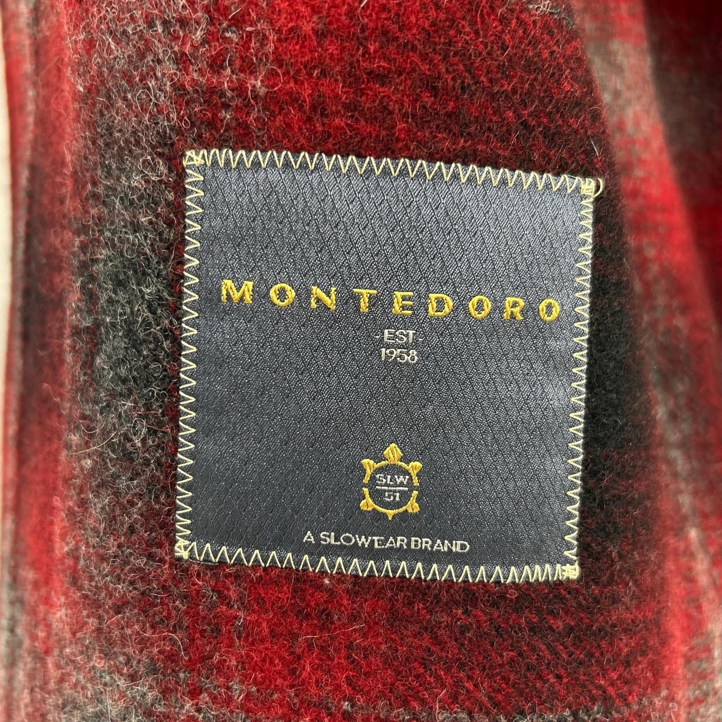 MONTEDORO モンテドーロ 63M603 M1124 220 レッド チェック カバーオール シャツジャケット ジャケット