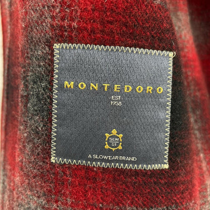 MONTEDORO モンテドーロ 63M603 M1124 220 レッド チェック カバーオール シャツジャケット ジャケット