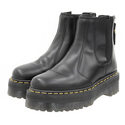 Dr.Martens ドクターマーチン 美品 チェルシーブーツ シューズ メンズ 黒 ブラック 4 2976 QUAD シューズ