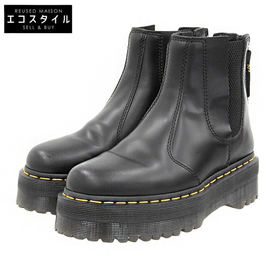 Dr.Martens ドクターマーチン 美品 チェルシーブーツ シューズ メンズ 黒 ブラック 4 2976 QUAD シューズ
