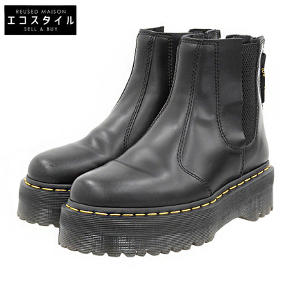 Dr.Martens ドクターマーチン 美品 チェルシーブーツ シューズ メンズ 黒 ブラック 4 2976 QUAD シューズ