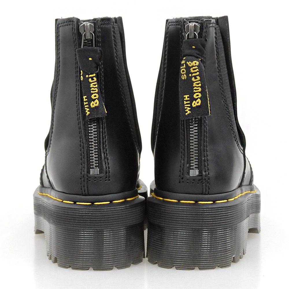 Dr.Martens ドクターマーチン 美品 チェルシーブーツ シューズ メンズ 黒 ブラック 4 2976 QUAD シューズ