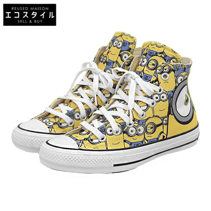 converse コンバース 未使用 ALL STAR 100 ハイカット ミニオンズスニーカー シューズ レディース イエロー 23.5cm 1CL014 シューズ