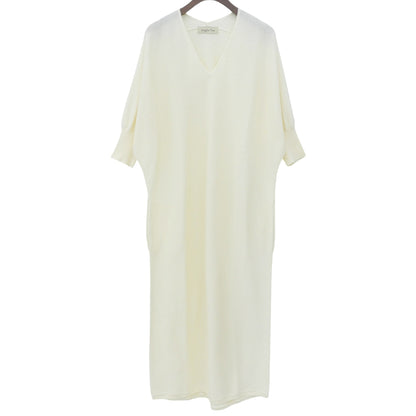 Maglia Plus マリアプラス 美品 ニット ワンピース レディース クリーム F 131158 ワンピース