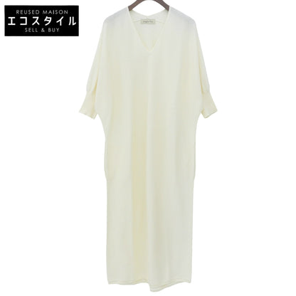 Maglia Plus マリアプラス 美品 ニット ワンピース レディース クリーム F 131158 ワンピース