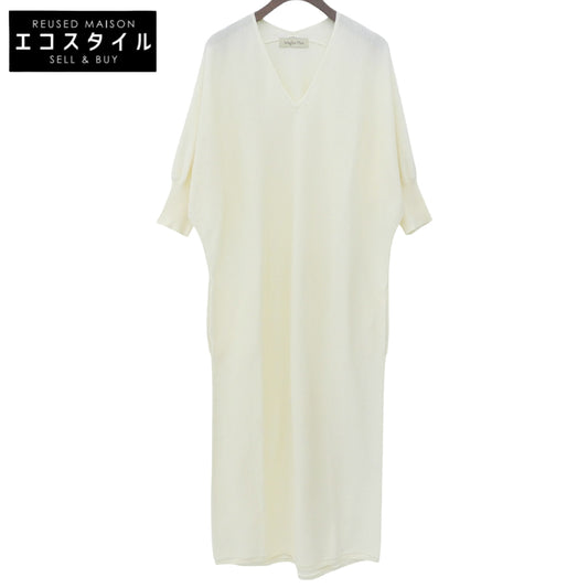 Maglia Plus マリアプラス 美品 ニット ワンピース レディース クリーム F 131158 ワンピース